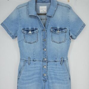 Celebrity Pink Sold Out Everywhere Rare Denim Short Sleeved Jumpsuit